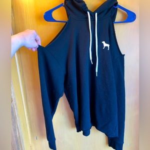 SOLD PINK Cold Shoulder Hoodie